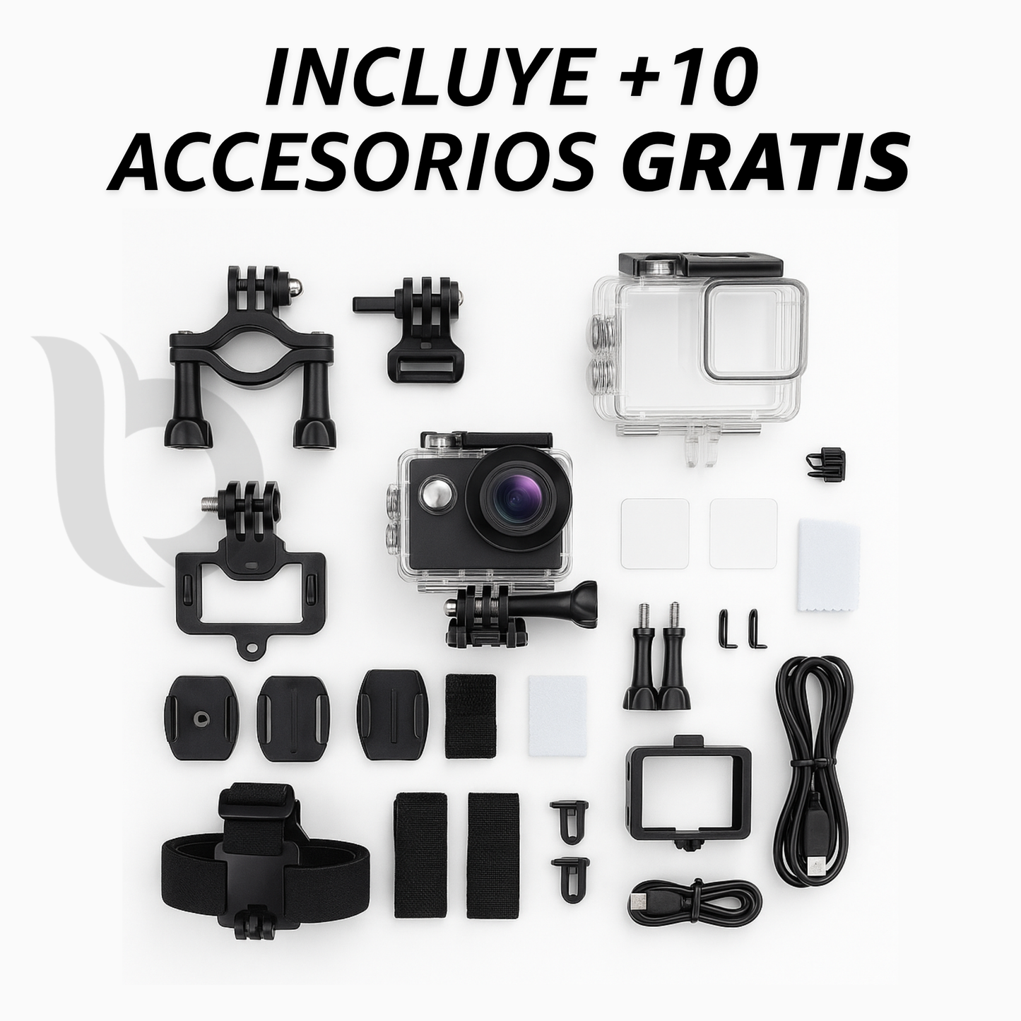 CÁMARA DEPORTIVA + GAFAS CON PARLANTE BLUETOOTH®