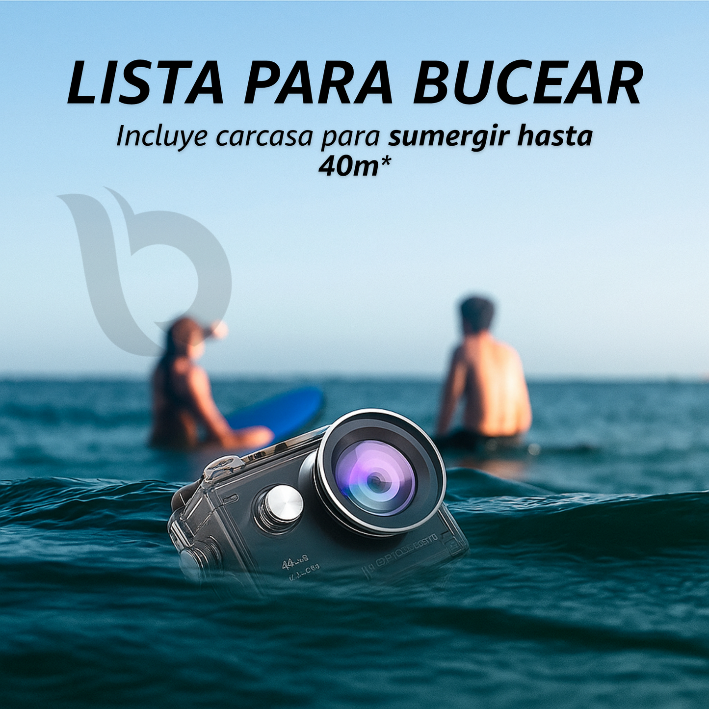 CÁMARA DEPORTIVA + GAFAS CON PARLANTE BLUETOOTH®